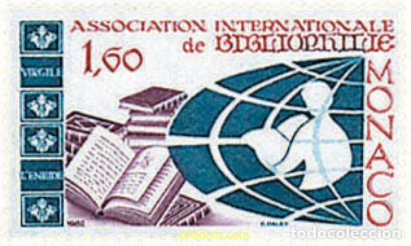 Sellos: 32676 MNH MONACO 1982 ASOCIACION INTERNACIONAL DE BIBLIOFILIA EN MONTECARLO