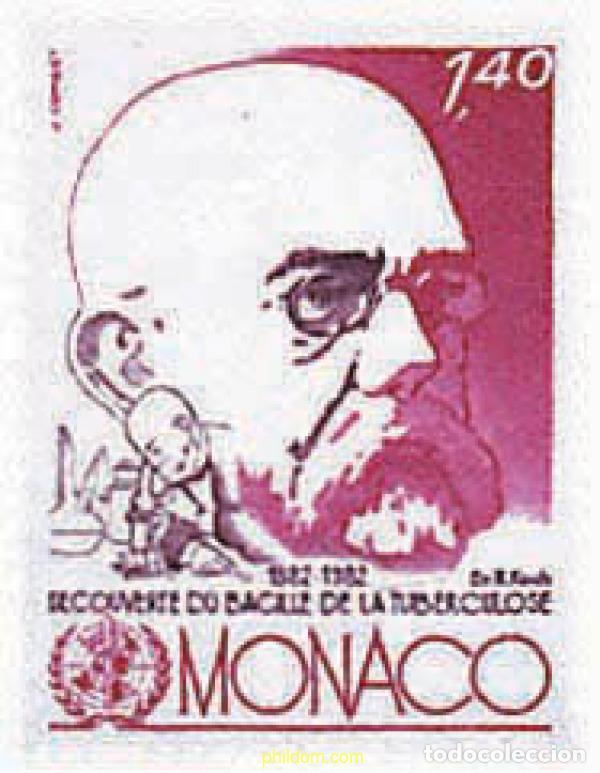 Sellos: 32930 MNH MONACO 1982 CENTENARIO DEL DESCUBRIMIENTO DEL BACILO DE LA TUBERCULOSIS
