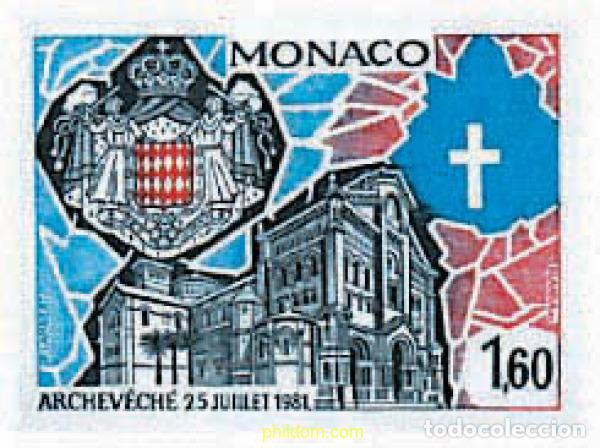 Sellos: 32675 MNH MONACO 1982 ARZOBISPADO DE MONACO - Foto 1