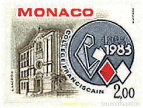 Sellos: 32458 MNH MONACO 1983 CENTENARIO DEL COLEGIO FRANCISCANO DE MONTECARLO