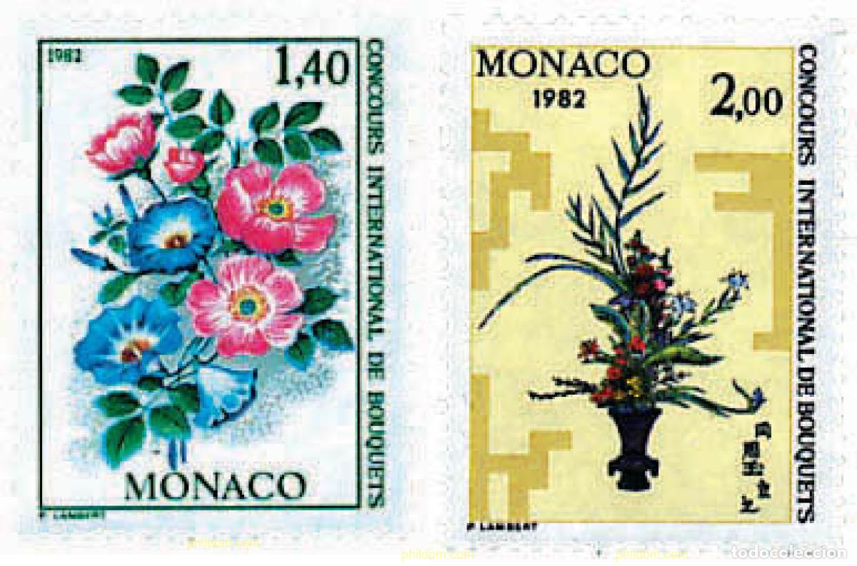 Sellos: 96937 MNH MONACO 1981 CONCURSO INTERNACIONAL DE RAMOS DE FLORES