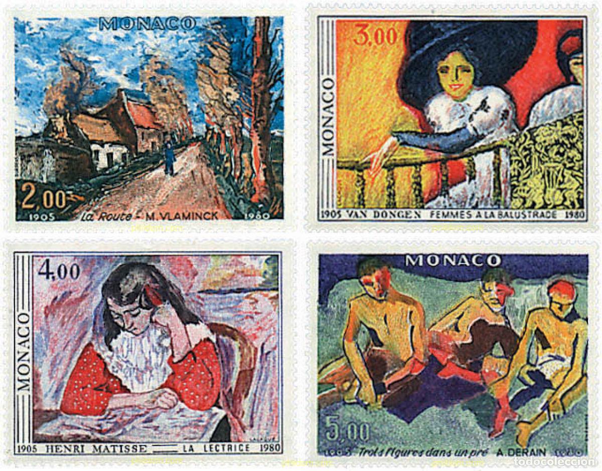 Sellos: 76906 MNH MONACO 1980 75 ANIVERSARIO DEL SALON DE OTO&Ntilde;O DE 1905. PINTURA
