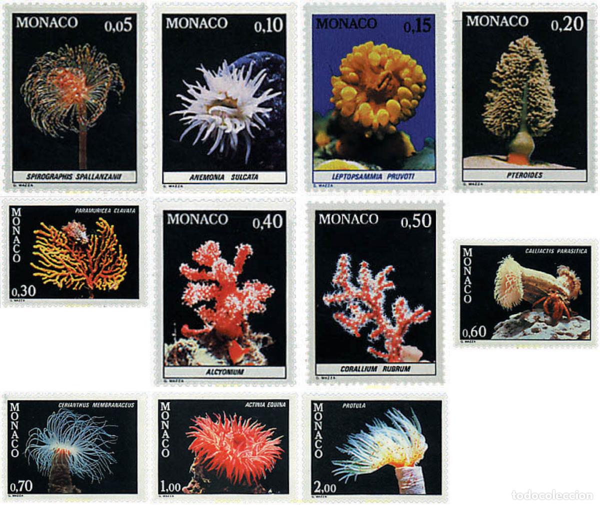 Sellos: 51794 MNH MONACO 1980 FAUNA DEL MEDITERRANEO