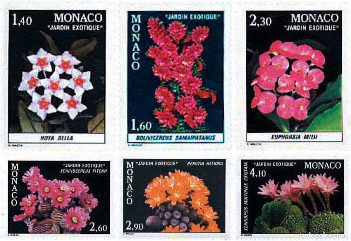 Sellos: 96941 MNH MONACO 1981 FLORES DEL JARDIN EXOTICO