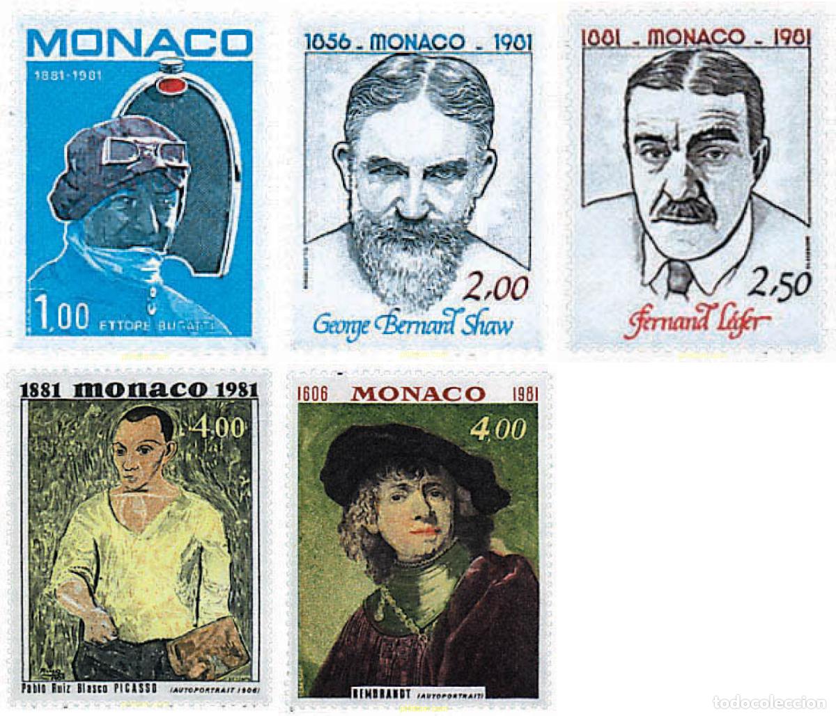 Sellos: 44362 MNH MONACO 1981 ANIVERSARIOS