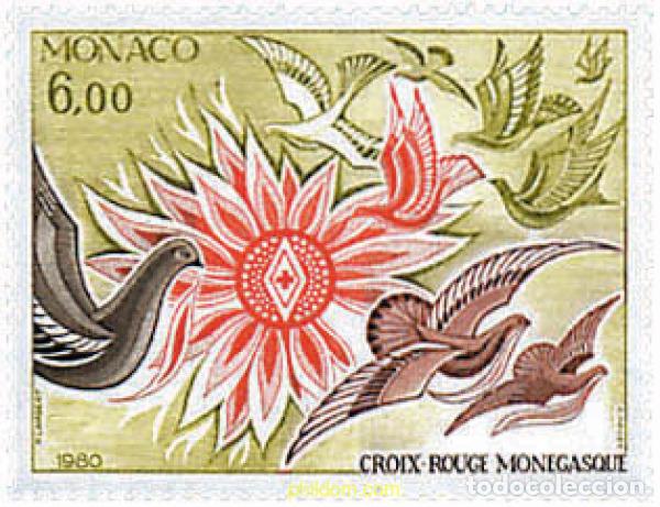 Sellos: 35475 MNH MONACO 1980 CRUZ ROJA MONEGASCA