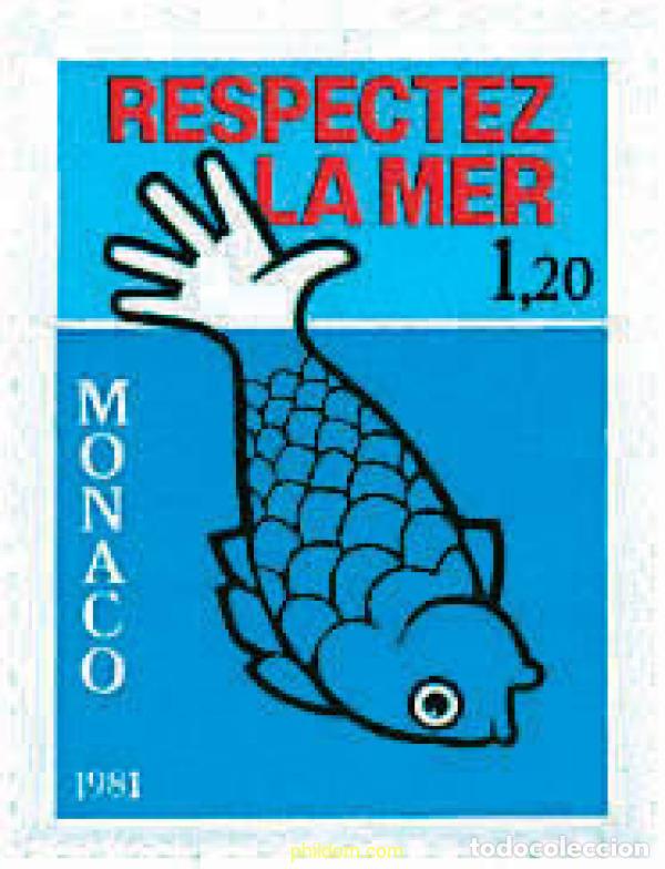 Sellos: 32452 MNH MONACO 1981 PROTECCION DE LA FAUNA MARINA
