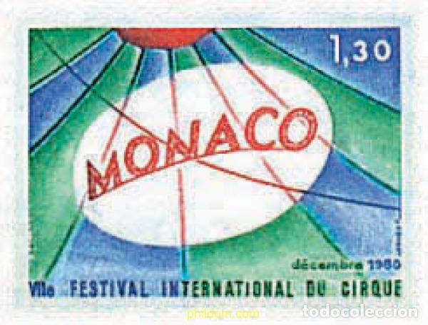 Sellos: 32919 MNH MONACO 1980 7 FESTIVAL INTERNACIONAL DEL CIRCO DE MONTECARLO