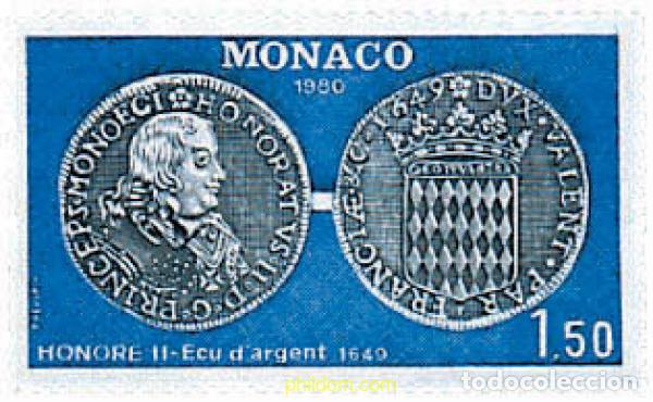 Sellos: 80443 MNH MONACO 1980 NUMISMATICA