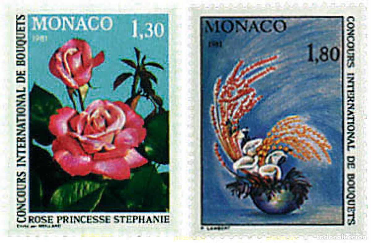 Sellos: 96936 MNH MONACO 1980 CONCURSO INTERNACIONAL DE RAMOS DE FLORES