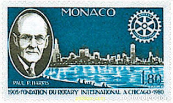 Sellos: 32438 MNH MONACO 1980 75 ANIVERSARIO DE LA FUNDACION DEL ROTARY INTERNACIONAL EN CHICAGO