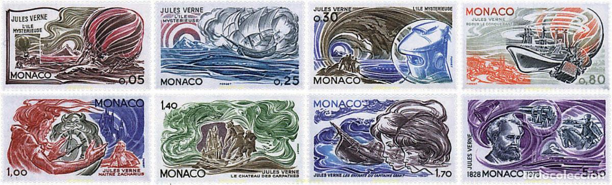 Sellos: 78889 MNH MONACO 1978 150 ANIVERSARIO DEL NACIMIENTO DE JULIO VERNE