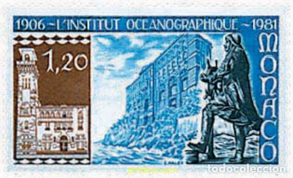 Sellos: 32449 MNH MONACO 1981 75 ANIVERSARIO DE LA FUNDACION DEL INSTITUTO OCEANOGRAFICO