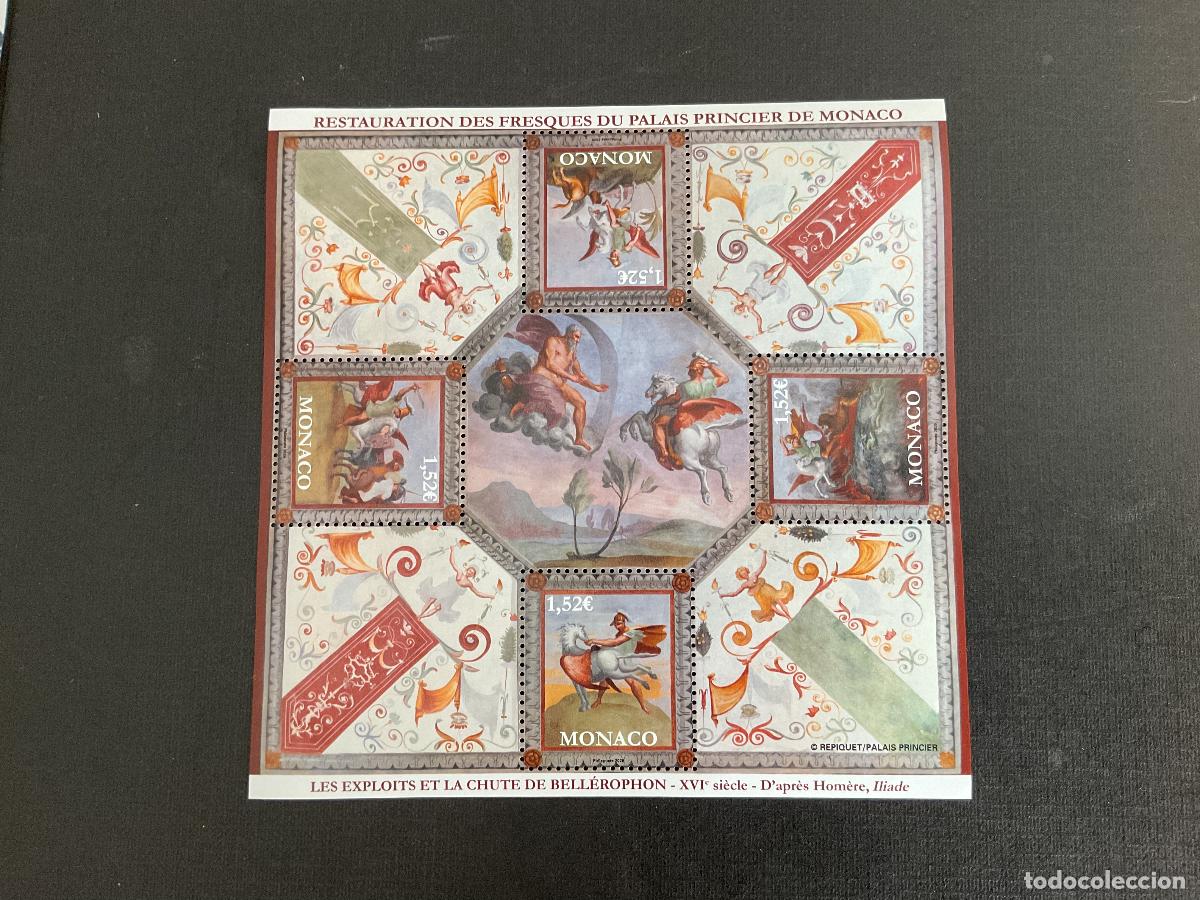 Sellos: MONACO A&Ntilde;O 2026. RESTAURACION DE LOS FRESCOS DEL PALACIO