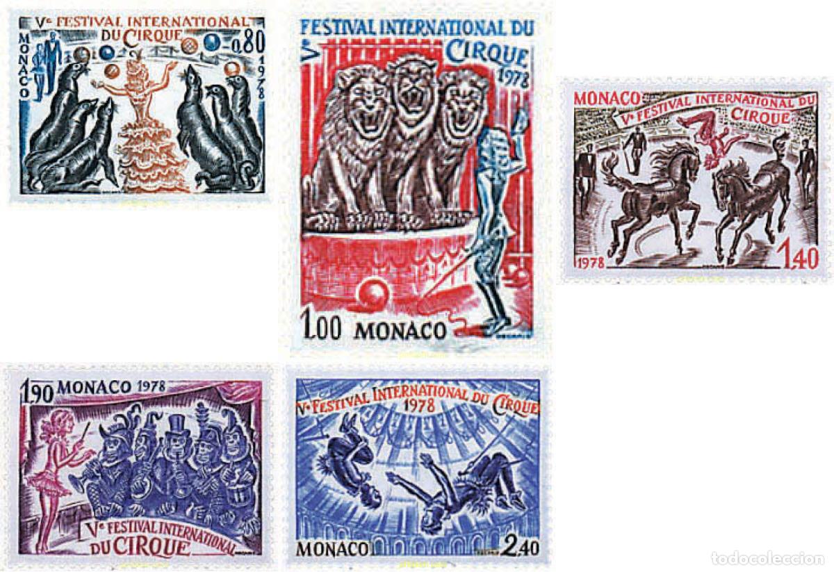 Sellos: 32906 MNH MONACO 1978 5 FESTIVAL INTERNACIONAL DEL CIRCO DE MONTECARLO