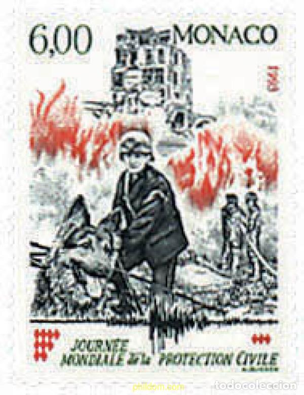 Sellos: 51034 MNH MONACO 1993 DIA MUNDIAL DE LA PROTECCION CIVIL