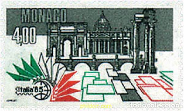 Sellos: 32705 MNH MONACO 1985 ITALIA 85. EXPOSICION FILATELICA INTERNACIONAL