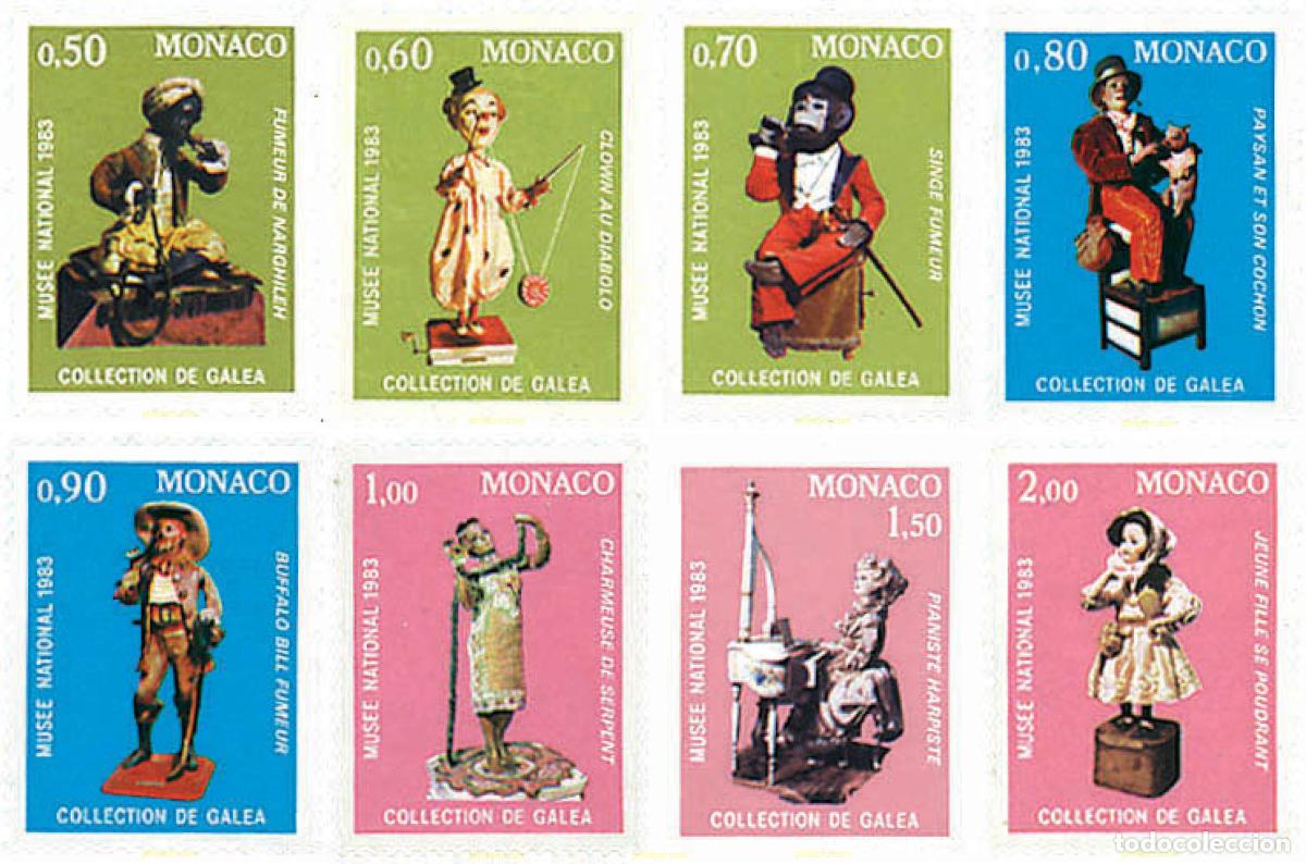 Sellos: 78863 MNH MONACO 1983 AUTOMATAS DEL SIGLO XIX COLECCION GALEA