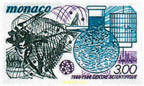 Sellos: 32710 MNH MONACO 1985 25 ANIVERSARIO DE LA CREACION DEL CENTRO CIENTIFICO DE MONACO