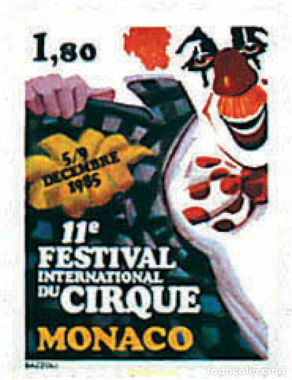 Sellos: 32941 MNH MONACO 1985 11 FESTIVAL INTERNACIONAL DEL CIRCO DE MONTECARLO