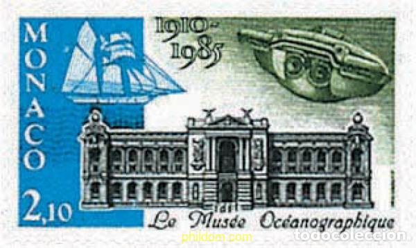 Sellos: 32703 MNH MONACO 1985 75 ANIVERSARIO DE LA INAUGURACION DEL MUSEO OCEANOGRAFICO DE MONACO