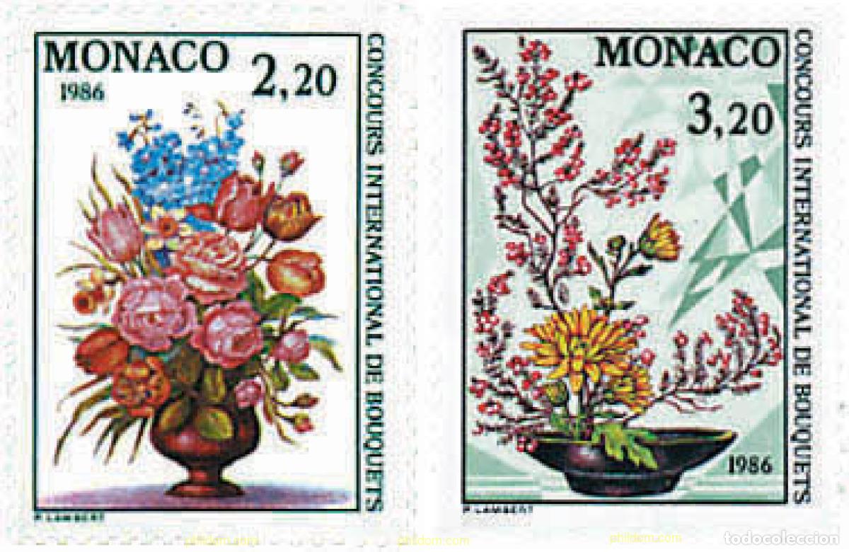 Sellos: 96959 MNH MONACO 1985 CONCURSO INTERNACIONAL DE RAMOS DE FLORES