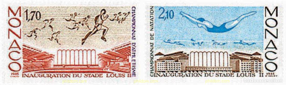 Sellos: 67783 MNH MONACO 1985 CAMPEONATOS INTERNACIONALES DE ATLETISMO Y NATACION