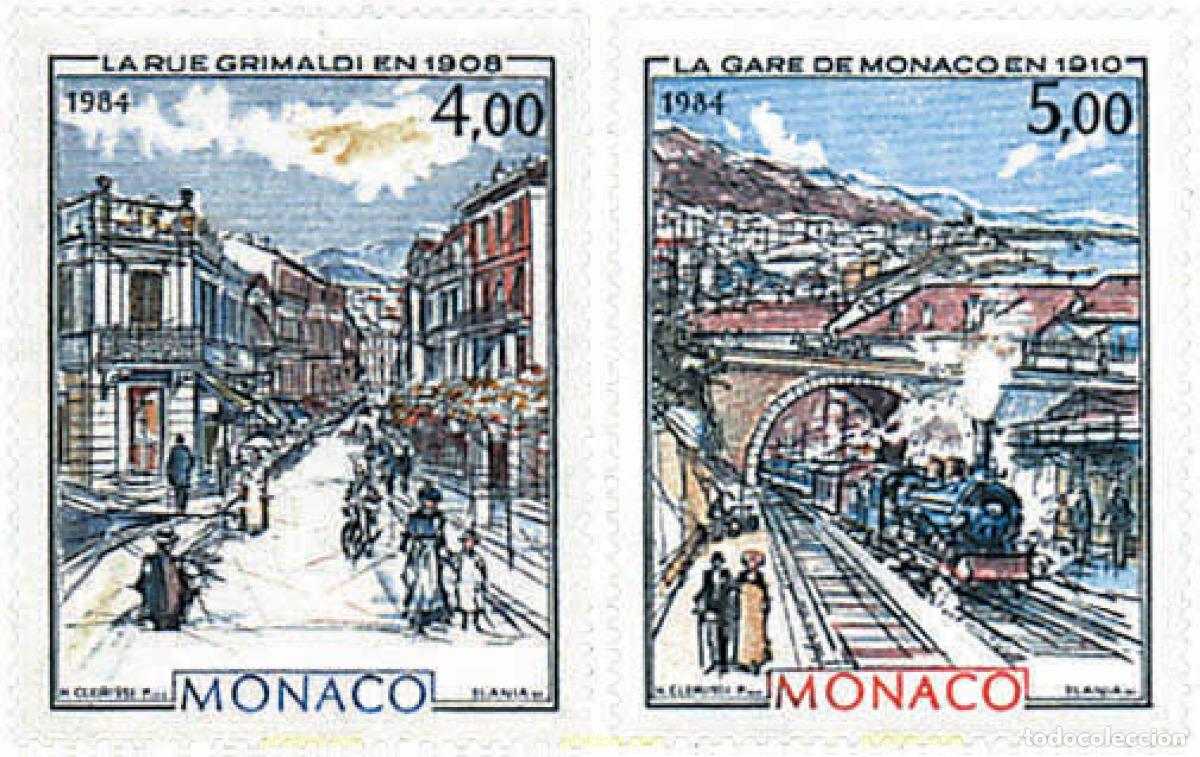 Sellos: 77500 MNH MONACO 1984 MONACO Y MONTECARLO EN LA BELLE EPOQUE