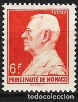 Sellos: Monaco 1946 - Mi 311 - YT 283 - El principe Luis II - MNH**