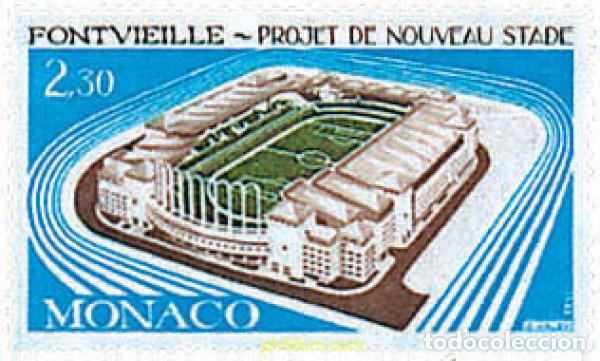 Sellos: 67780 MNH MONACO 1982 PROYECTO DEL NUEVO ESTADIO DE FONTVIEILLE