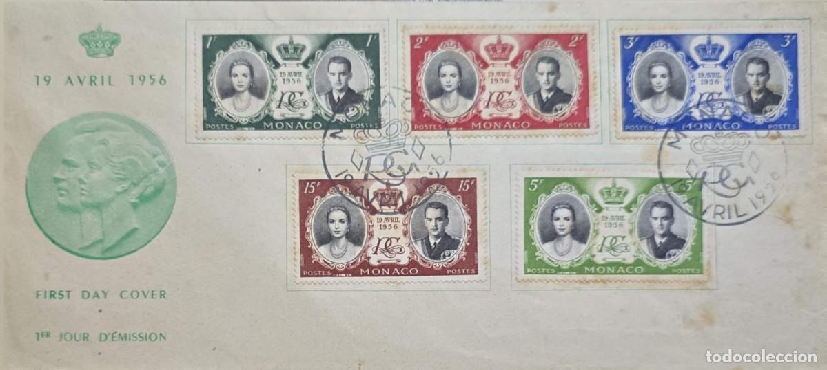 Sellos: MI) 1956 MONACO FIRST DAY COVER, ISSUED TO COMMEMORATE THE FAMOUS ROYAL WEDDING BETWEEN PRINCE RAINI