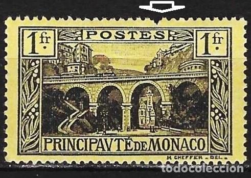 Sellos: Monaco 1925 - Mi 97 - YT 95 - Viaducto de la iglesia Sainte-D&eacute;vote - MNH**