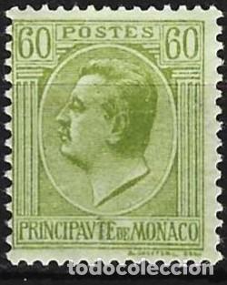 Sellos: Monaco 1926 - Mi 89 - YT 89 - Principe Luis II - MH*