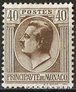 Sellos: Monaco 1924 - Mi 85 - YT 83 - Principe Luis II - MH*