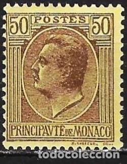 Sellos: Monaco 1926 - Mi 88 - YT 87 - Principe Luis II - MNH**