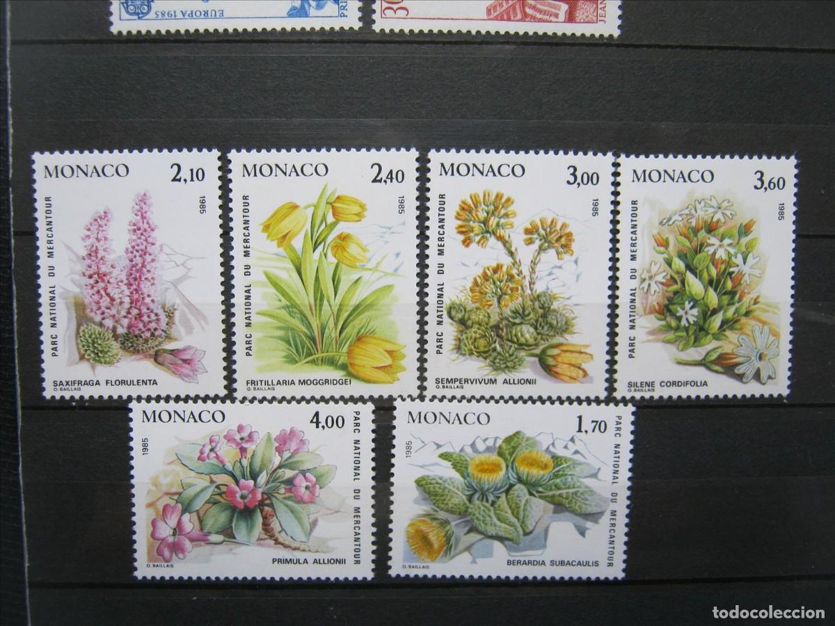 Briefmarken: M&Oacute;NACO 1985 FLORES SERIE YVERT 1461/66 MNH** LUJO.