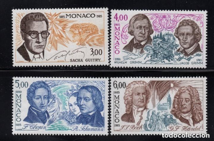 Stamps: M&Oacute;NACO 1985 SERIE YVERT 1501/1504 MNH** LUJO.