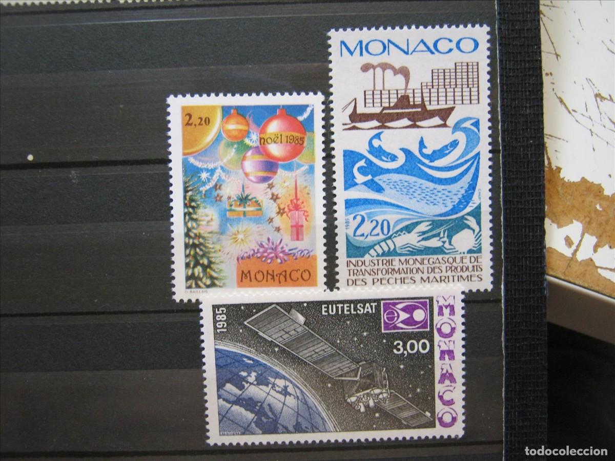 Sellos: M&Oacute;NACO 1985 SERIE YVERT 1499, 1500 Y 1505 MNH** LUJO.
