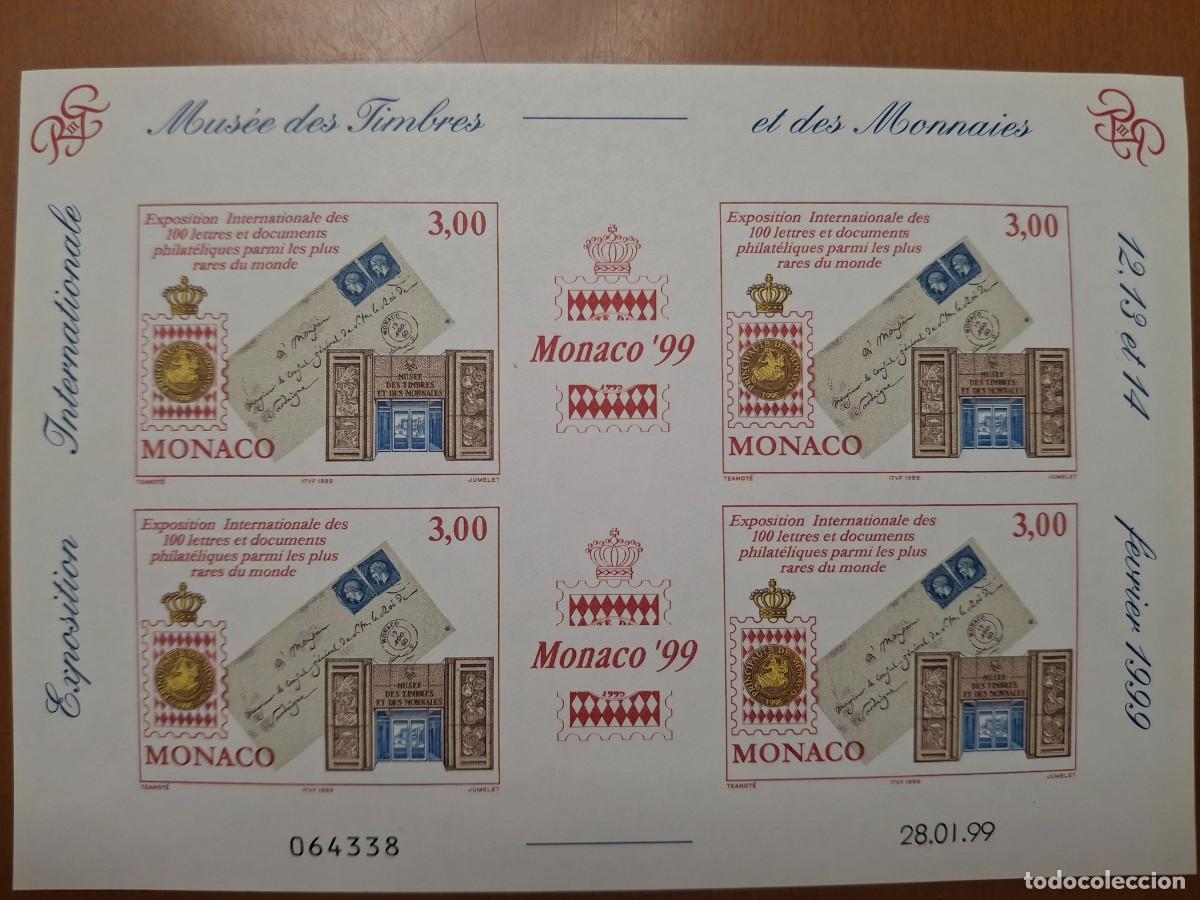 Sellos: HB936 HOJITAS BLOQUE de MONACO en NUEVO ideal para tematicas (leer descripcion)