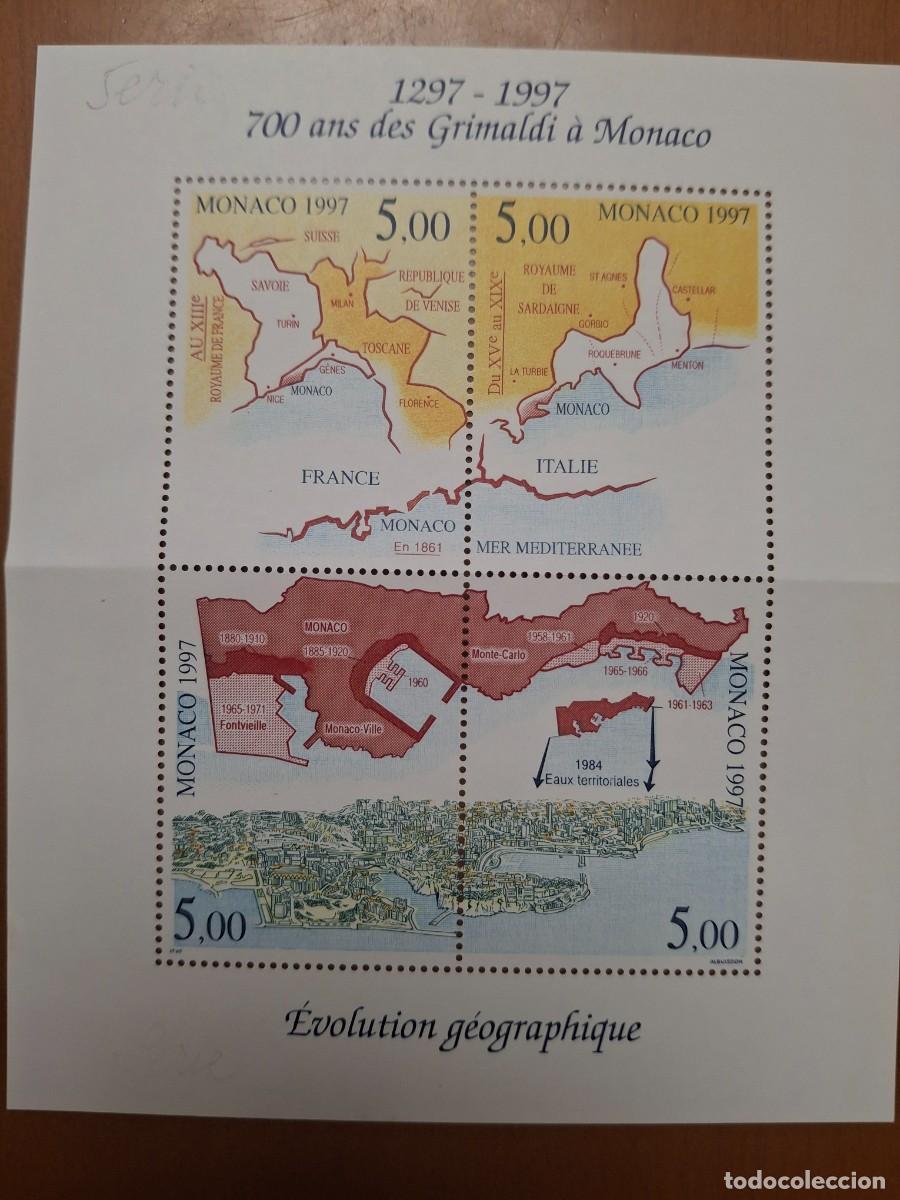 Sellos: HB948 HOJITAS BLOQUE de MONACO en NUEVO ideal para tematicas (leer descripcion)