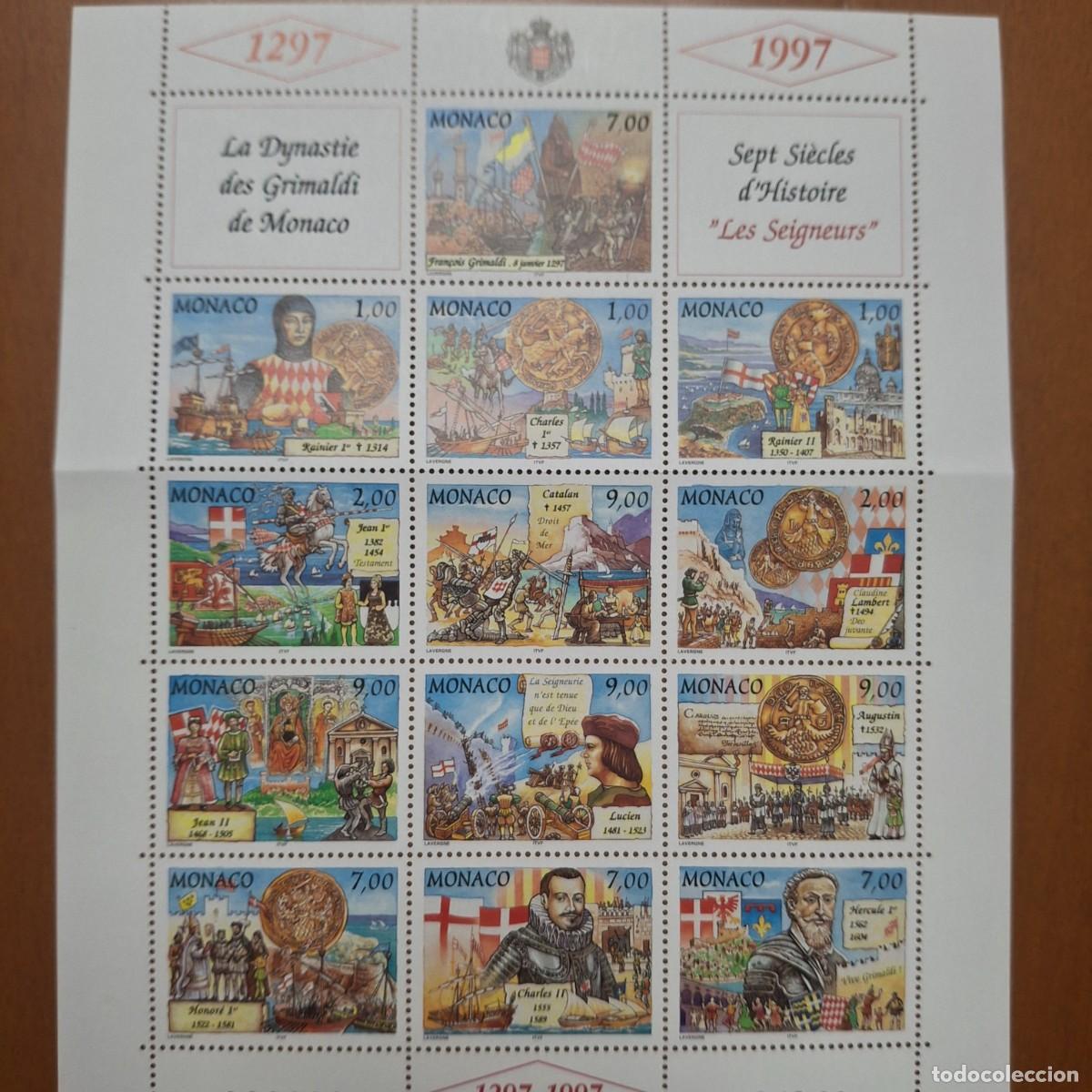 Sellos: HB949 HOJITAS BLOQUE de MONACO en NUEVO ideal para tematicas (leer descripcion)