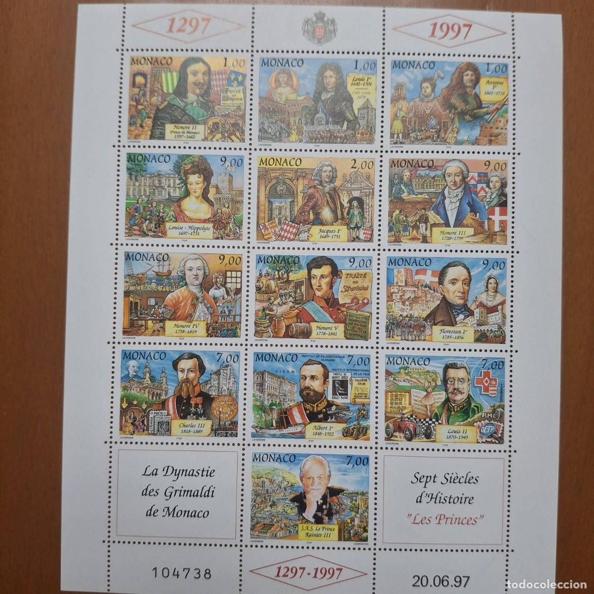 Timbres: HB950 HOJITAS BLOQUE de MONACO en NUEVO ideal para tematicas (leer descripcion)