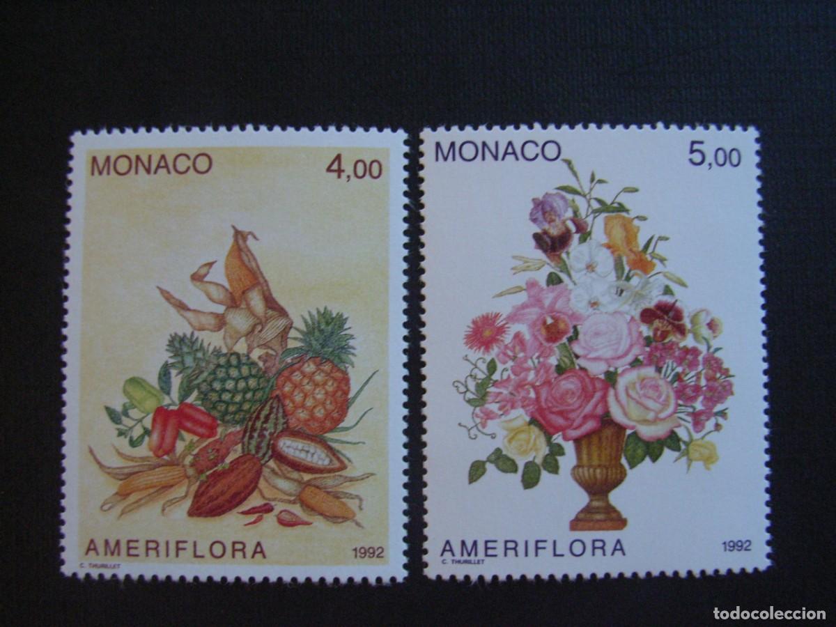 Sellos: MONACO N&ordm; YVERT 1830/1*** A&Ntilde;O 1992 EXPOSICION AMERIFLORA, EN USA