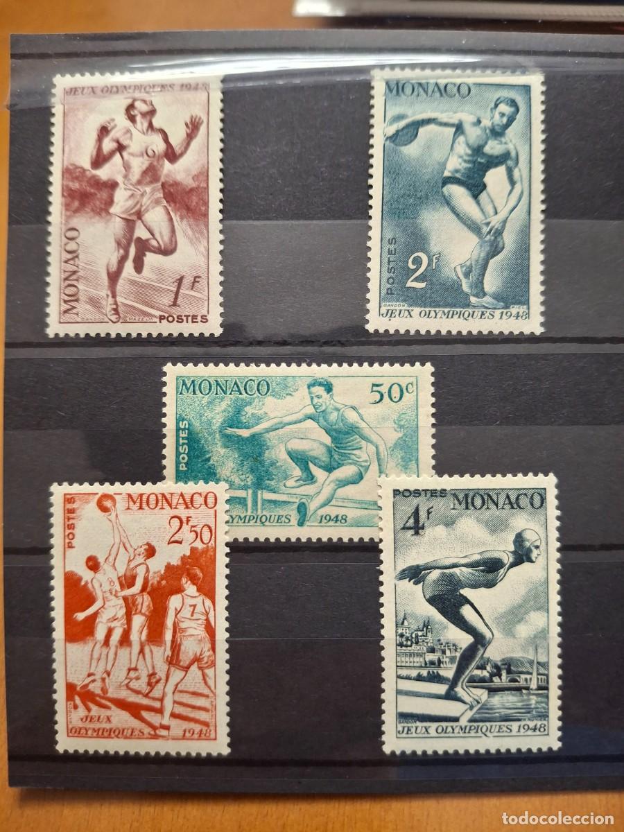 Sellos: HB1520 Sellos MONACO a&ntilde;o 1948 YVERT 319/323** SERIE COMPLETA en NUEVO v.c. 12 &euro;