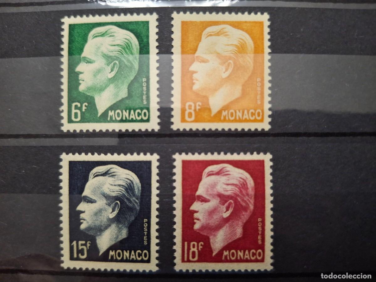 Selos: HB1525 Sellos MONACO a&ntilde;o 1951 YVERT 365/368** SERIE COMPLETA en NUEVO v.c. 20 &euro;