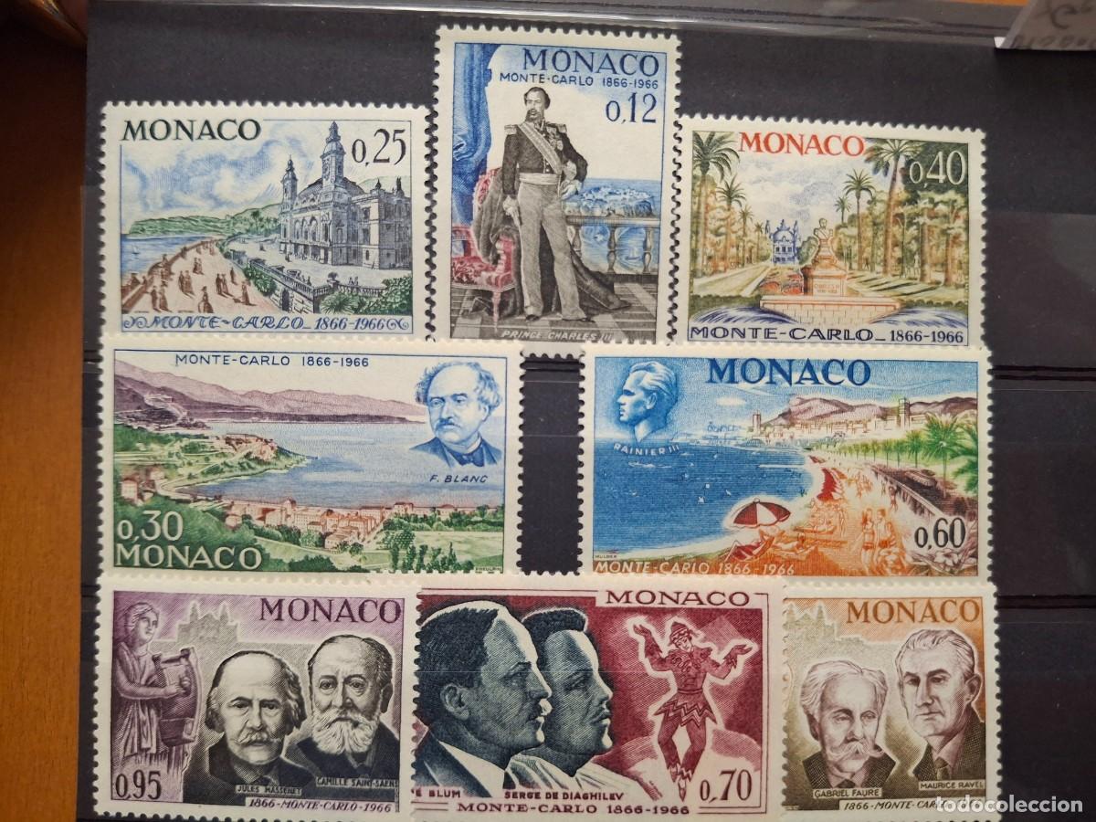 Stamps: HB1535 Sellos MONACO a&ntilde;o 1966 YVERT 690/697** SERIE COMPLETA en NUEVO v.c. 5.15 &euro;