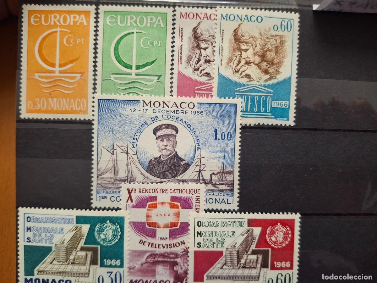 Stamps: HB1536 Sellos MONACO a&ntilde;o 1966 YVERT 698/704** SERIE COMPLETA en NUEVO v.c. 6.10 &euro;