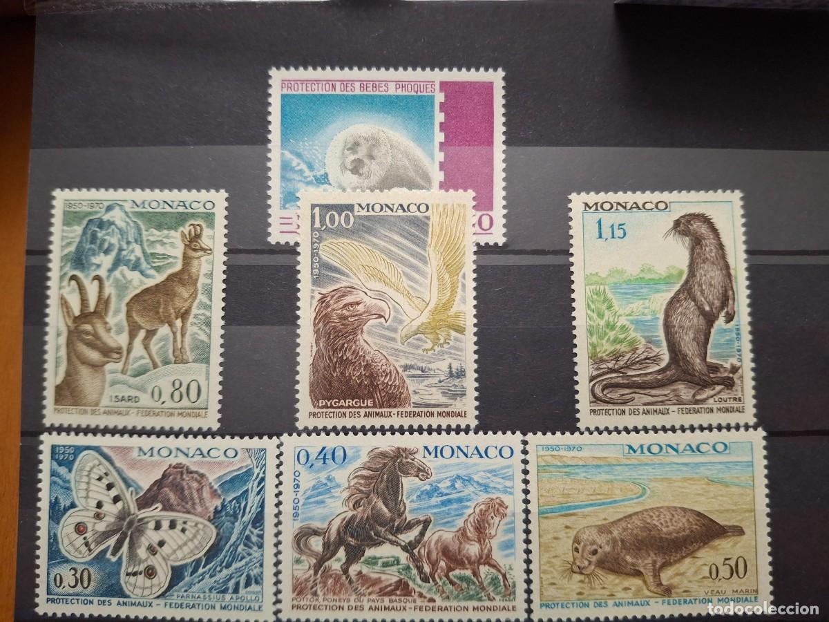 Briefmarken: HB1538 Sellos MONACO a&ntilde;o 1970 YVERT 809/815** SERIE COMPLETA en NUEVO v.c. 14 &euro;
