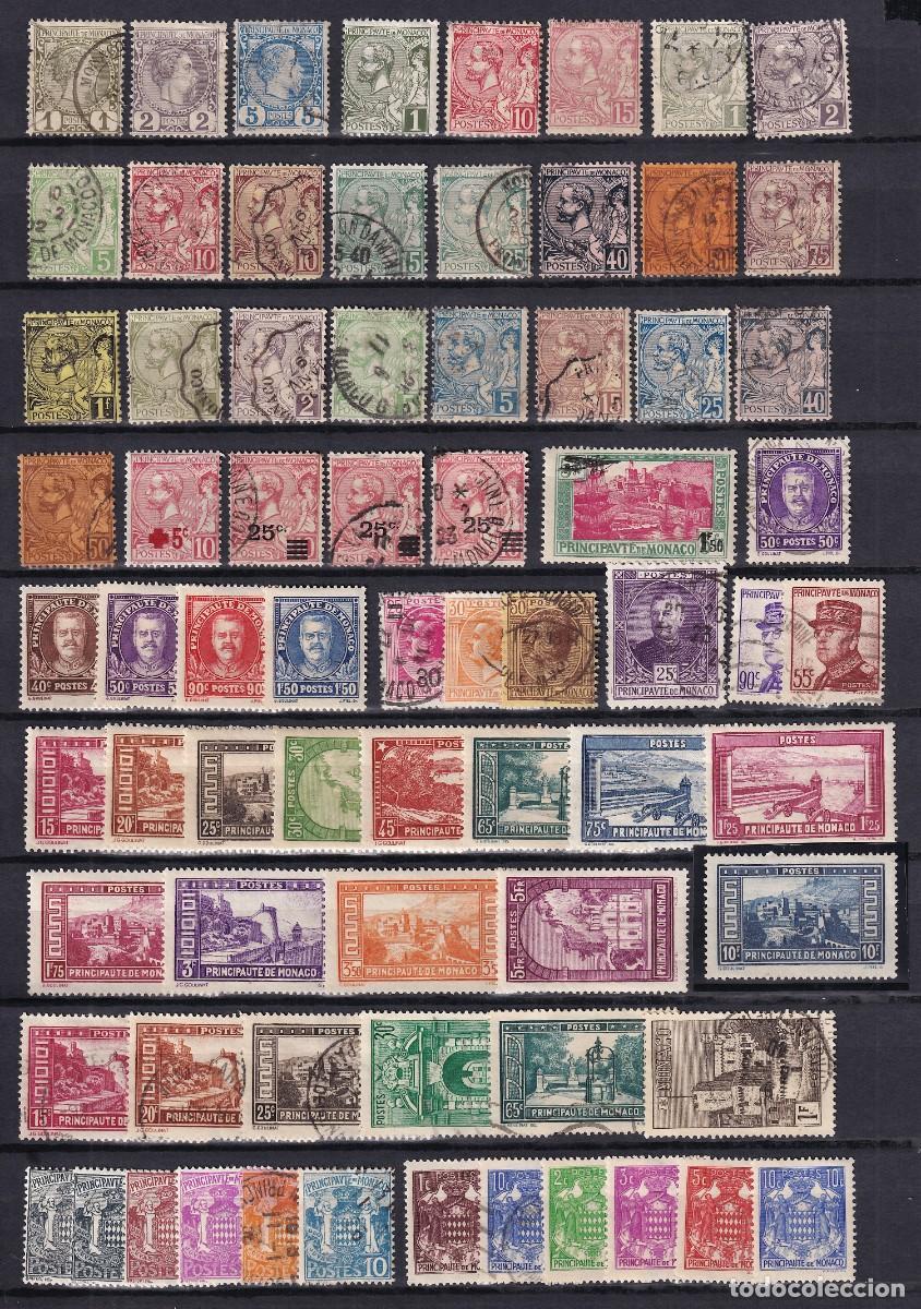 Stamps: MONACO, Conjunto de sellos, distintas &eacute;pocas, [Buenos valores.]