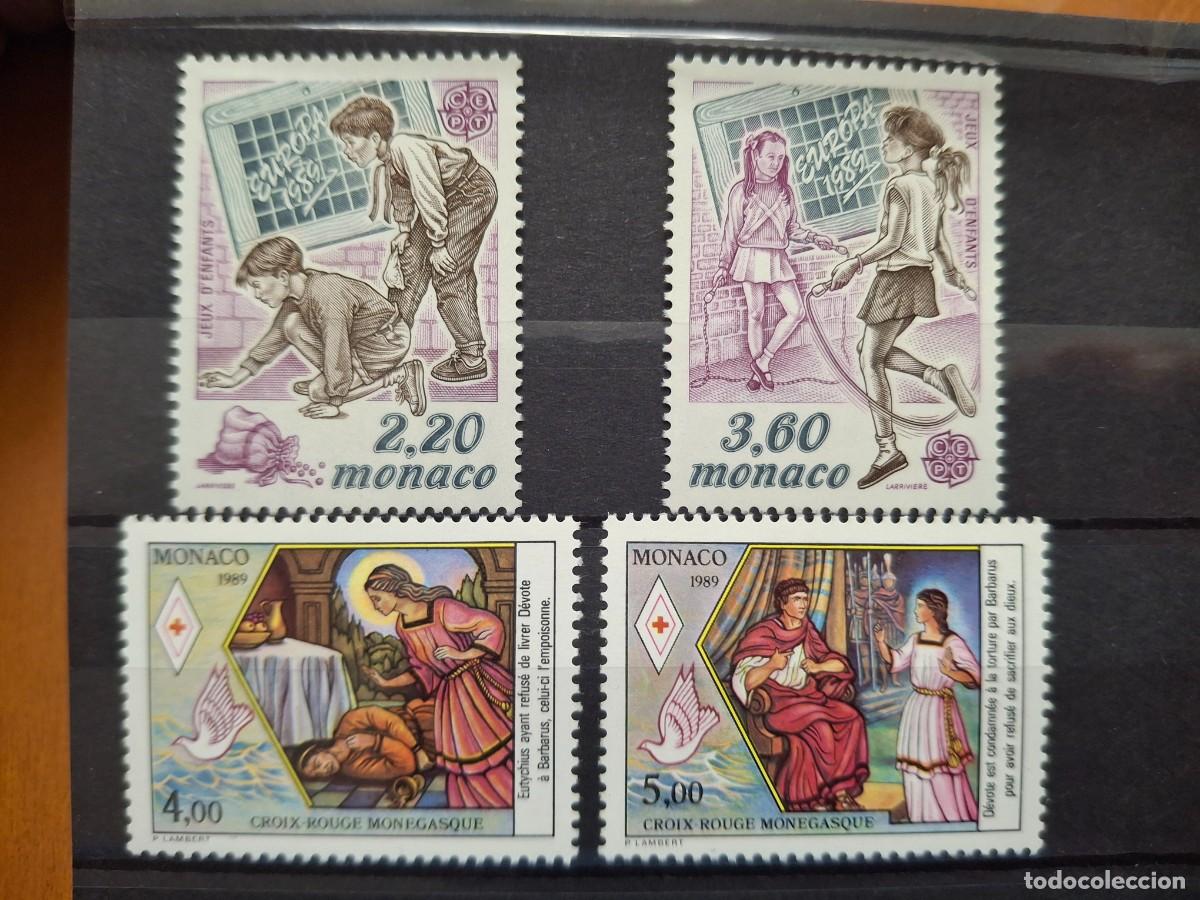 Timbres: HB1546 Sellos MONACO a&ntilde;o 1989 YVERT 1686/1687** y 1691/92** SERIE COMPLETA en NUEVO v.c. 10.50 &euro;